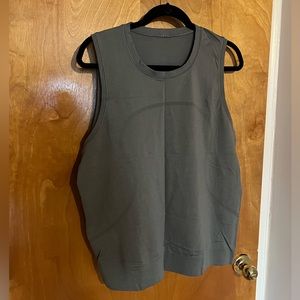 Lululemon - Swiftly Breathe Relaxed Fit Muscle Tank Top - Size 12 - Slate